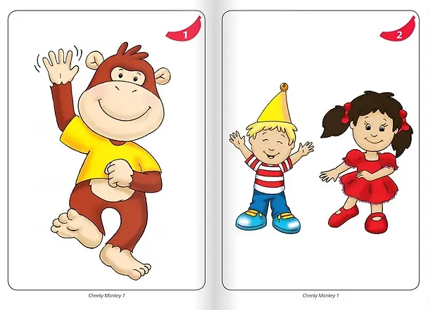 Книга Cheeky Monkey 1. Демонстрационные карточки к развивающему пособию для детей дошкольного возраста. Средняя группа. 4-5 лет (Юлия Комарова, Клэр Медуэлл) — 4