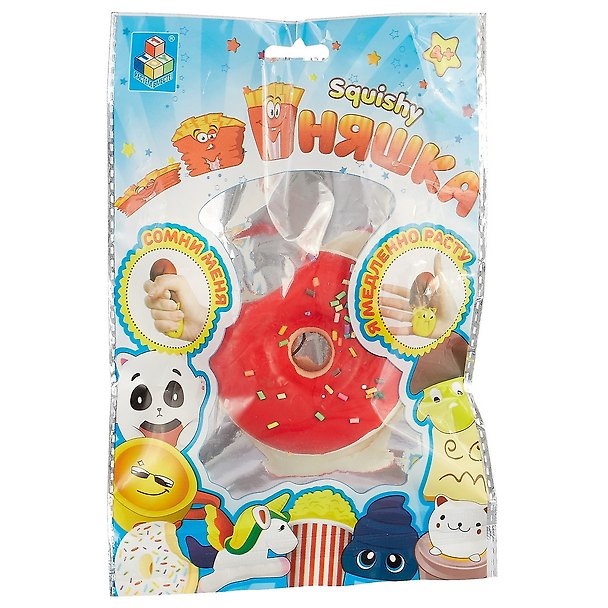 Игрушка-сквиш «Мини-пончик в глазури» Мммняшка Squishy, 1Toy 2660922 — 1