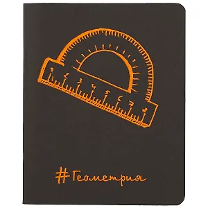 Тетрадь предметная в клетку Paper Art, "Неоновые акценты. Геометрия", 48 листов