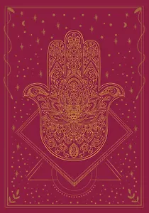 Книга для записей А5 72л "Блокнот. Волшебство начинается здесь (бордо)