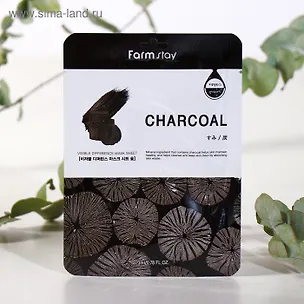 Корейская тканевая маска для лица с древесным углем (23 мл) (5005198) 2946940