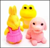 Ластики в пакете "Животные" (002612) (Карамба)