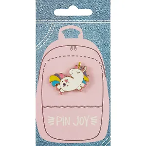 Значок Pin Joy Единорог с разноцветной гривой (металл) (12-08599-002)