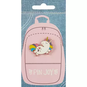 Значок Pin Joy Единорог с разноцветной гривой (металл) (12-08599-002) — 2733693 — 1