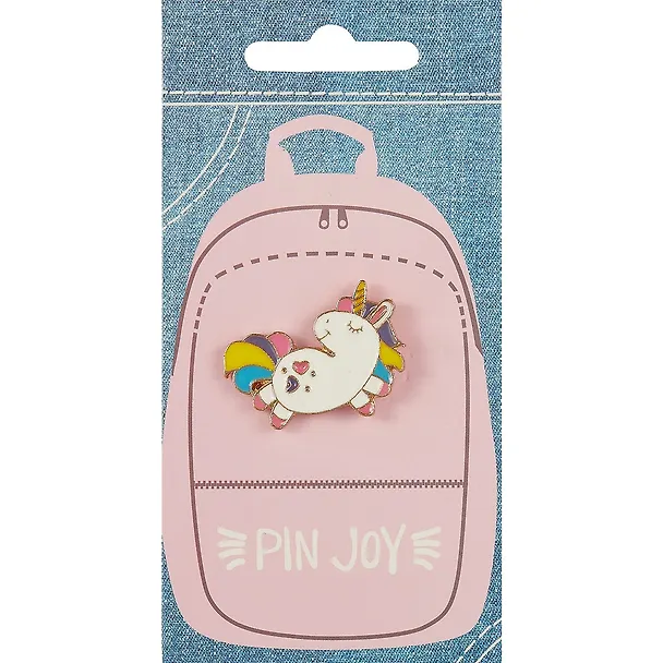 Значок Pin Joy Единорог с разноцветной гривой (металл) (12-08599-002) 2733693 — 1