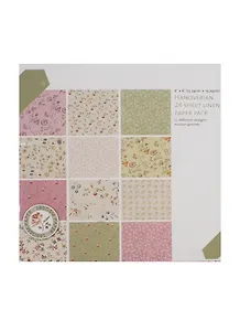 Бумага д/скрапбукинга Цветы сирен. Hanoverian (11062802) (24л. х 12диз.) (15,24х15,24см) (упак