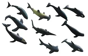 Набор мягкий Морские животные (10 шт.) (Т51845) (В мире животных) (упаковка)