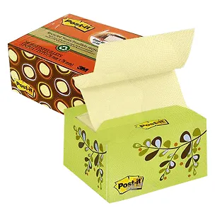 Блок бумаги 76*76 самоклеящийся Post-it 200л, "Цветущий сад", Z-сложение, вакуумн.держ., 3M 226432