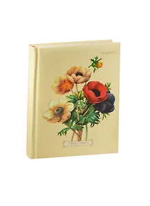 Ежедневник недат. А5 112л "Винтажный букет" 7БЦ. поролон, мат.ламинация, выб.лак, блестки, ляссе, Listoff