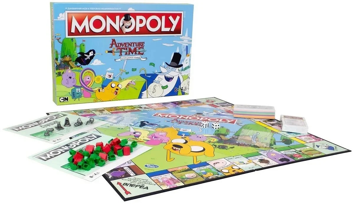 НИ Monopoly Adventure Time/Монополия Время приключений (А87891210) (Hasbro)  (8+) (коробка) (2863121) купить по низкой цене в интернет-магазине  «Читай-город»