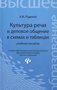 Культура речи и деловое общение в схемах и таблицах: учебное пособие