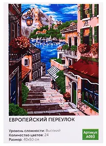 Картина по номерам.A093 Европейский переулок 40*50