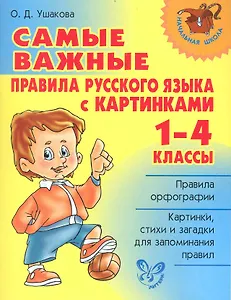 Самые важные правила русского языка с картинками. 1-4 классы.