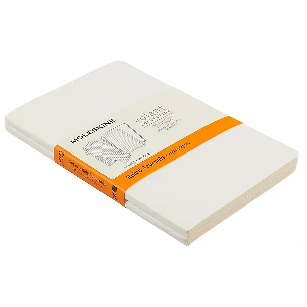 Набор записных книжек Moleskin Volant Pocket, 2 штуки, мягкая обложка, белая, 40 листов, А6 242458 — 2
