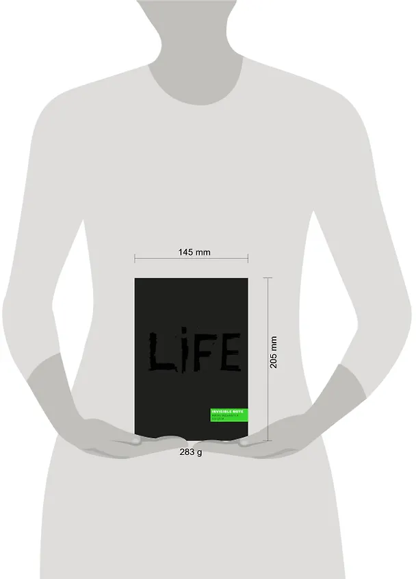 Invisible note. LIFE. Жизнь задыхается без цели (green) 370915 — 3