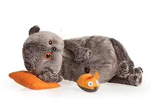 Игрушка мягкая Budi Basa, Басик с подушкой и мышкой 18см 2376395
