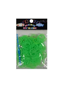 Резиночки для плет. браслетов с инструм. зеленый кислот. (11000401) (200шт) (упаковка)