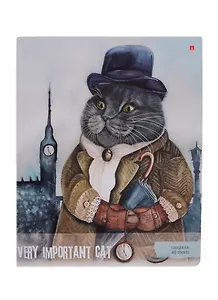 Тетрадь в клетку Альт, "Особо важные коты", 48 листов, в ассортименте
