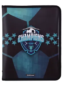 Папка для тетрадей A4+ "Champions" молния с трех сторон, пластик, Erich Krause