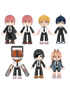 Фигурка Подвижная Аниме Человек-бензопила коробка сюрприз (blind box) (10см) (1шт) (PURM17)
