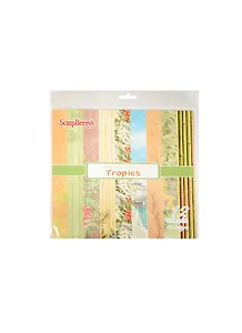 Набор бумаги 15*15см 190 гр/м Тропикана 12 листов
