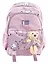 Рюкзак "Мишка" 44*30*12,5см, сиреневый, с игрушкой — 3018007 — 1