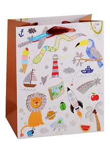 Пакет А5 23*18*10 "School science" детск., бум.мат.ламинат