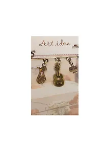 Кулоны в асс.1 Подвеска Гитара бронза (QA 4576) (14021199) (упаковка)