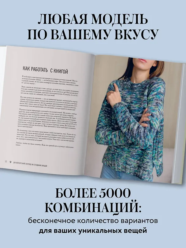 Книга Мастер вязания спицами. РЕГЛАН сверху. 5000 моделей по одной формуле. Книга-конструктор трендовых плечевых изделий с идеальной посадкой (Таня Курочкина) — 7