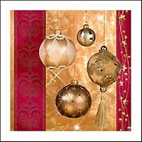 Салфетки Maki "НГ Елочные игрушки" 33*33*3сл. 20шт SLGW006001