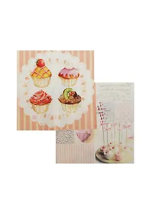 Набор салфеток для Декупажа Винтажные кексы (LU411250/VICA) (2шт) (упаковка)