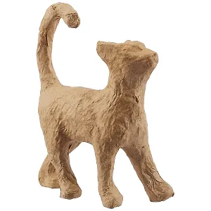 Фигурка из папье-маше объемная Кошечка 3,5*11*12см (АР583)