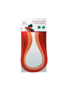 Набор бумаги для квиллинга Красные оттенки (AF06-013-01) (3мм) (дл. 50см) (упаковка)