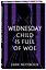 Книга для записей А5 48 листов "Wednesday child is full of woe. Dark notebook" — 2978180 — 2