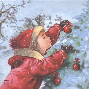 Наб. салф. для декупажа Зимняя прогулка (610936/101310) (2шт) (упаковка)