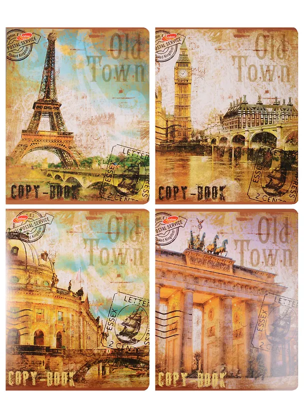 Тетрадь общая «Old Town», 80 листов в клетку, А5, в ассортименте - Academy Style 235318 — 4