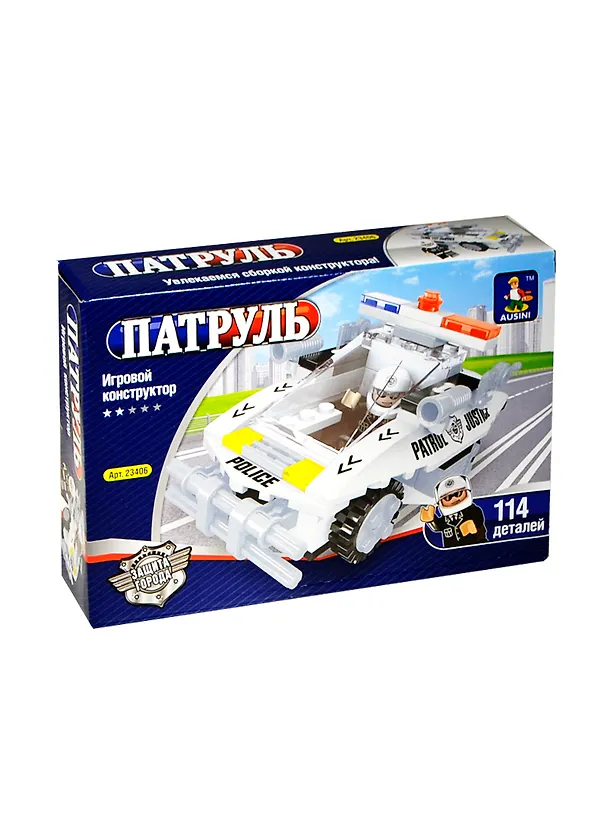 Конструктор пластмассовый Патруль Перехватчик (23406) (114дет.) (AUSINI) (коробка) 2445384 — 1
