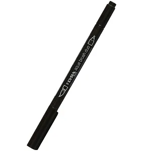 Фломастер Aqua Brush Duo, Lyra, чёрный медиум