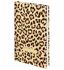 Ежедневник недат. А5 160л "Леопард" тв.обложка, тисн.фольгой, ламинация