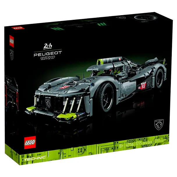 LEGO Technic: Гибридный гиперкар PEUGEOT 9X8 24H Le Mans, 1775 деталей (42156) 3139771 — 12