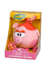 Сувенир, Игрушка, Смешарики, Нюша, с подарком, звуковая 2214519 — 1