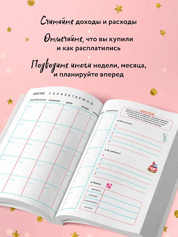 Записная книжка «CashBook: Мои доходы и расходы. Stars», 176 страниц, А5 2576268 — 5