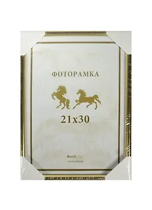 Фоторамка пластик 21*30, 111 золото, Канцбург