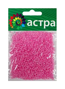 Набор д/творчества АСТРА Бисер 11/0 20гр 151 т.розовый/жемчужный