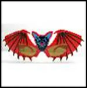 Карнавальные очки "Летучая мышь" из пластика, арт. 25014/10 (18*6.5*13.5 см)