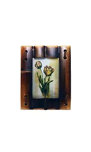 Фоторамка для фото 9х13см (N459-3) (бамбук, дерево) (15х18,5)