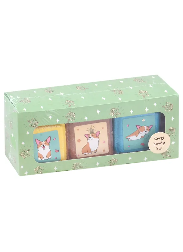 Набор кубиков для ванны Corgi beauty box (3 шт по 90 г) 2958224 — 1