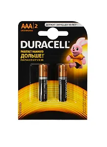 Батарейки "Duracell Basic", AAA, 2 штуки