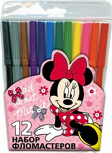 Фломастеры 12цв "Miss Minnie", Disney