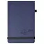 Книга для записей А5 96л лин. "ПАПИР СИНИЙ" кожзам, тв.переплет — 2938774 — 1